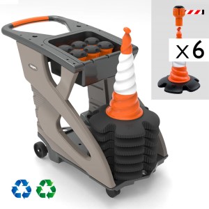TAOPE Vouwkegel, waarschuwingskegel, 45 cm, reflecterende verkeerskegel, oranje, verkeersleidkegel, vouwbaar, set van 4 opvouwbare waarschuwingskegels veiligheidskegels voor veiligheid op de weg TAOPE Vouwkegel, waarschuwingskegel, 45 cm, reflecterende verkeerskegel, oranje, verkeersleidkegel, vouwbaar, set van 4 opvouwbare waarschuwingskegels veiligheidskegels voor veiligheid op de weg